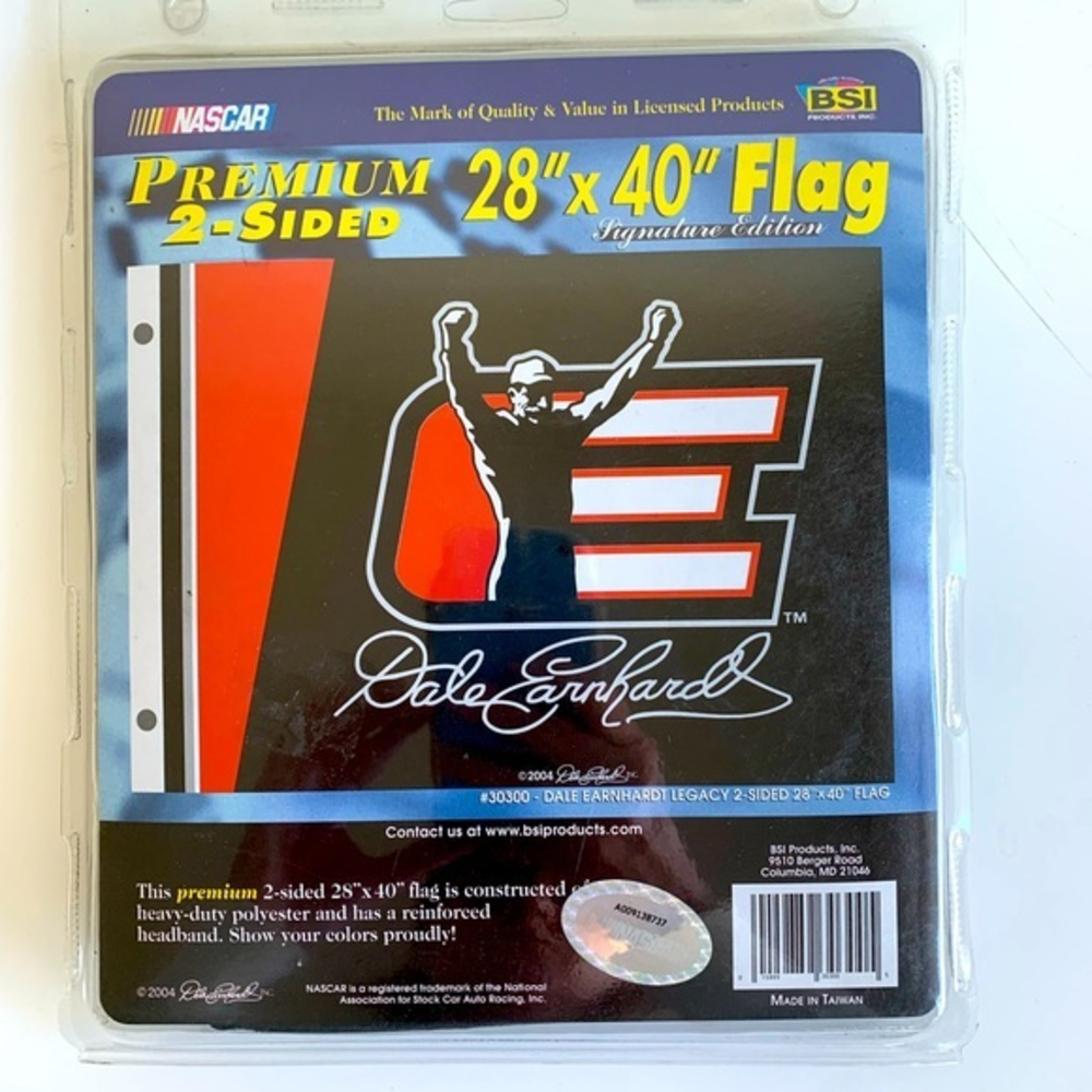 Dale Earnhardt BISI NASCAR flag 2004 Size 28” x 40”.  Fly #3 proudly.  NWOT
